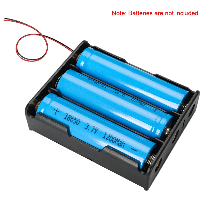 100PCS DIY ABS 1X 2X 3X 4X 18650 Battery Holder Case Storage Box 18650 Power Bank Cases With Wire Lead Hard Pin_voghion.com