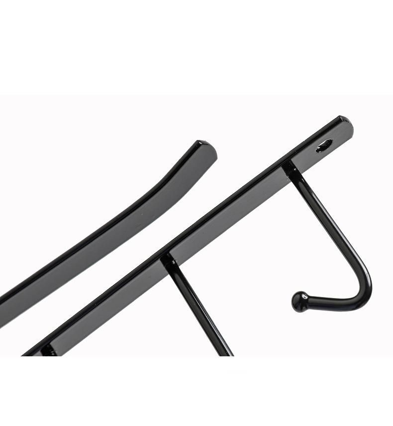 Storage Hanging Rack Home Door Kitchen Iron Art Cabinet Multi-functional Wardrobe Organizer No Trace Nail-free Hook_voghion.com