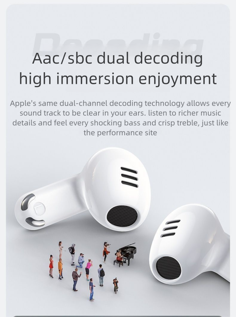 Technology Sense Wireless Bluetooth Earphones New Gaming Noise Cancelling Running Sports Fitness Anti-Drop Long Battery_voghion.com