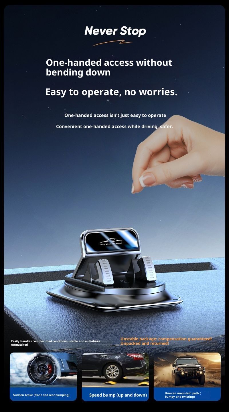 Xiao Deng Xiao Deng New Phone Car Navigation Mount Dashboard Stable Non-Slip Mat Holder Dropshipping Printing_voghion.com