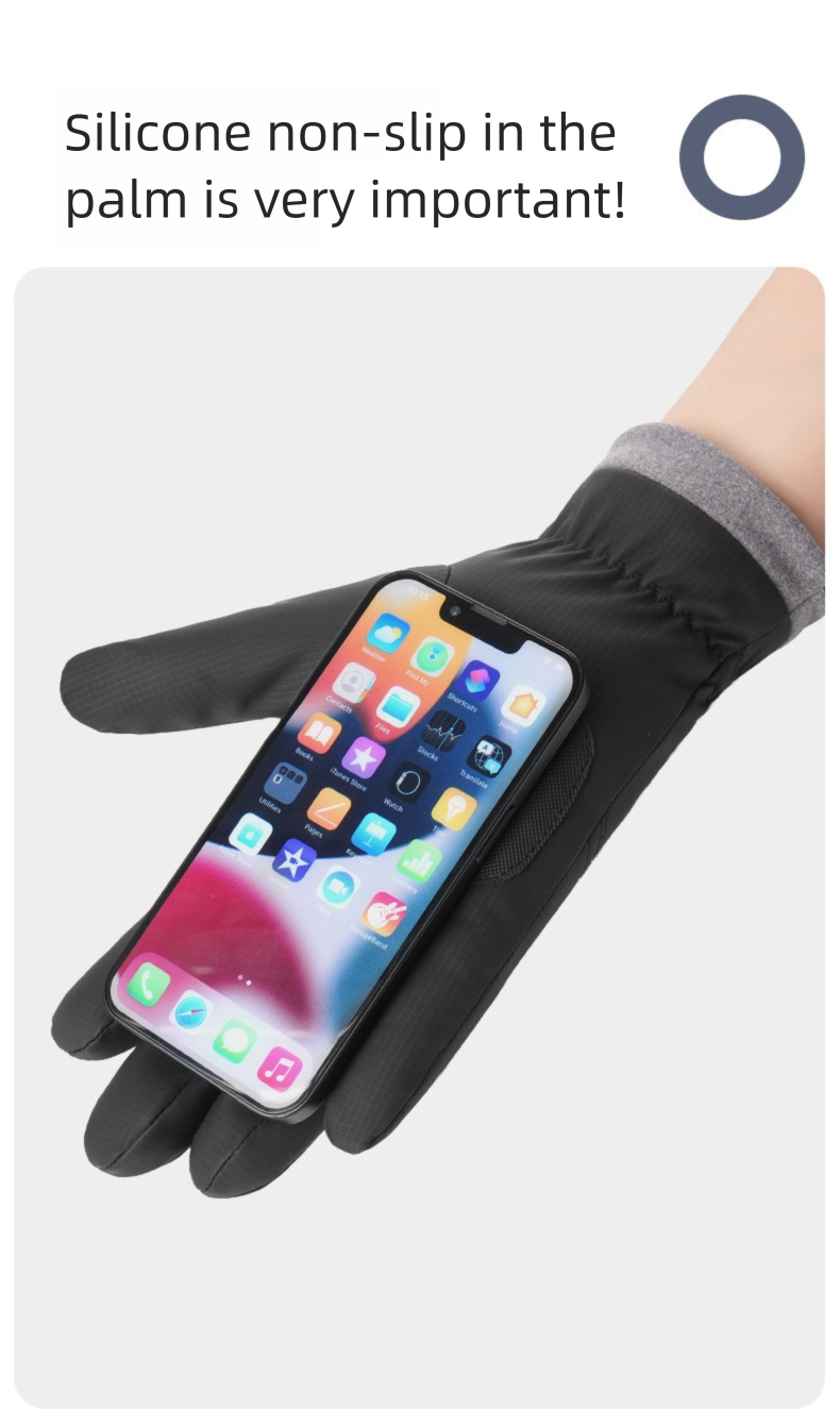 2025 New Ski Men Winter Fleece Lined Thickened Waterproof Touchscreen Anti-Slip Cycling Warm Gloves Export_voghion.com