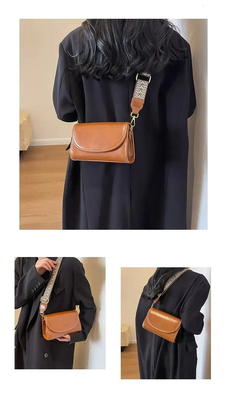 Maillard Retro Autumn And Winter Cross Body Wide Shoulder Strap Fashion Small Womens Bag_voghion.com