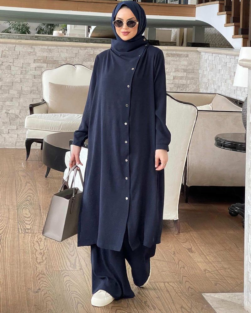 Women's Clothing special supply Arabic style two piece suit 2024 spring and autumn new long sleeved shirt and trousers suit_voghion.com