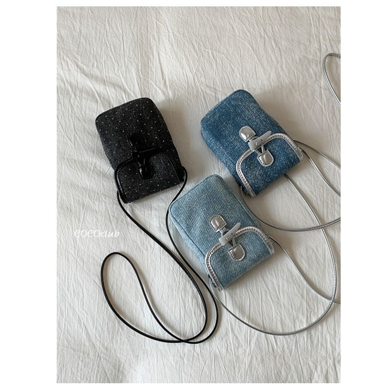 Korean - Style Simple And Casual Cross - Body Bag With Toggle Buttons For Women. New Style In Summer 2025, Versatile And Fashionable Mobile Phone And_voghion.com