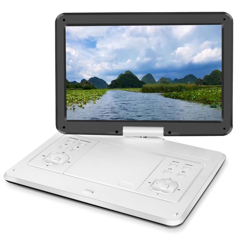 Engelsk mobil DVD HD-CD-spelare, stor skärm roterbar bärbar_voghion.com