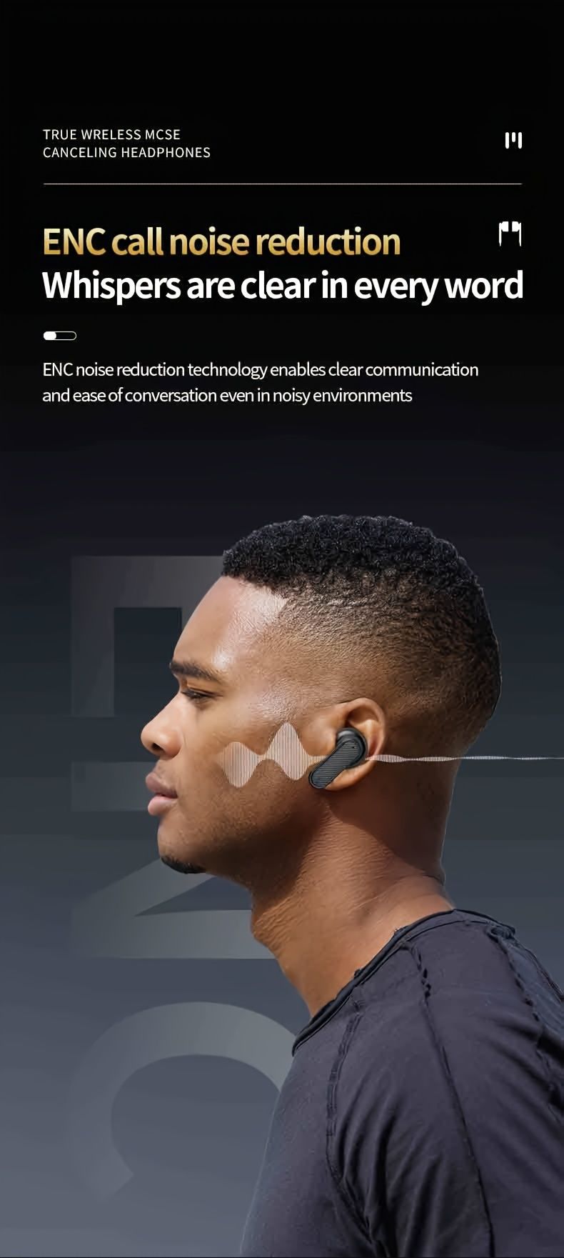 LCD-Touchscreen, Musikkopfhörer mit aktiver Geräuschunterdrückung. Videosteuerung – wiederaufladbare intelligente aktive Geräuschunterdrückung/Umgebungsgeräuschunterdrückung,_voghion.com