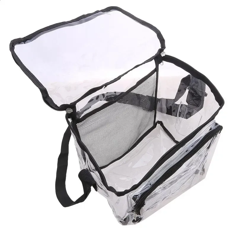Borsa da donna in PVC, borsa per il pranzo, portatile, grande capacità, impermeabile, da viaggio, trasparente, a tracolla, per_voghion.com