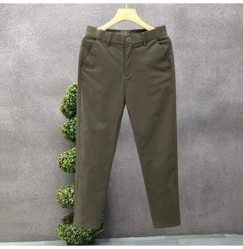 Herren Freizeit Hose Sommer Trend Ige Dünne Baumwolle Kleine Hose Mit Geradem Bein Business Kurze Hose Neuen Stil_voghion.com