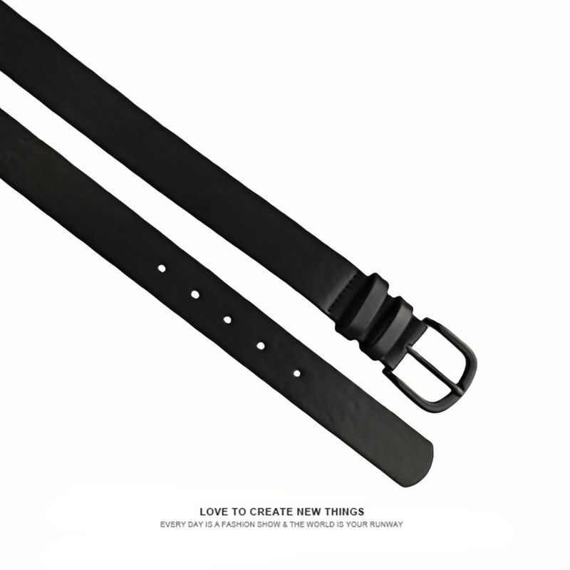 Women's Simple Imitation Leather Jeans With Belts Belts Women's Versatile High End Decorative Belts_voghion.com