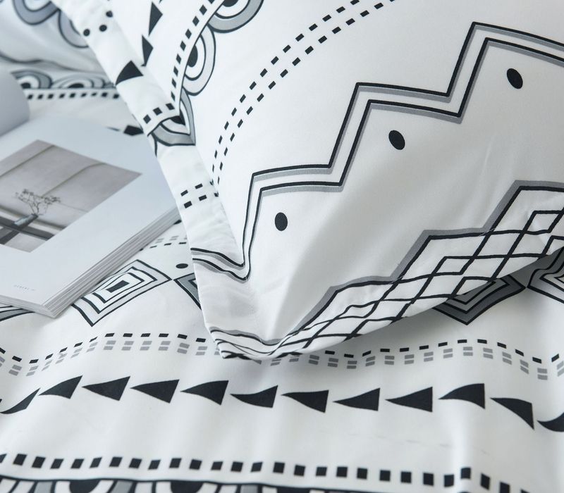 Bohemian Style Soft Material Three Piece Bedding Set Quilt Cover Duvet Cover Pillowcase_voghion.com