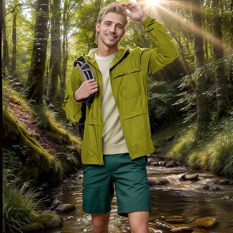 2025 Zomer Cross-Border Effen Kleur Capuchon Heren Sport Zonbescherming Casual Jas_voghion.com