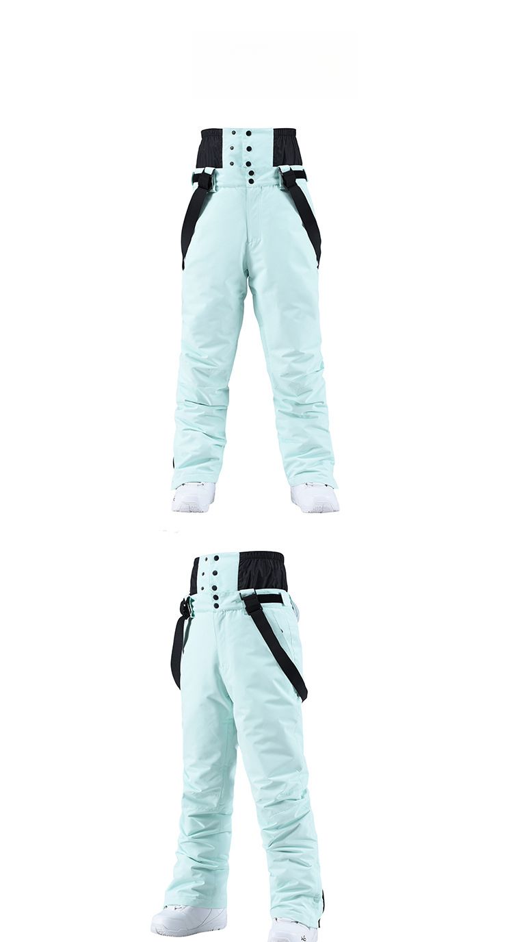 23 Korean Style Suit Set Unisex Windproof Waterproof Warm Couple Jacket Snowboard Ski Pants_voghion.com