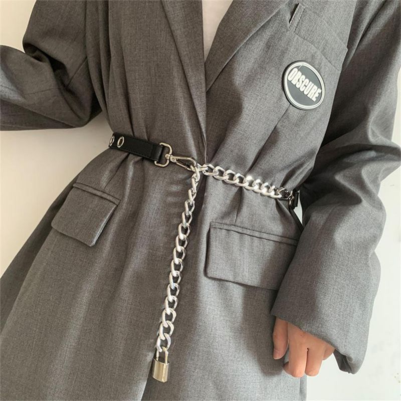 SICAK Görünmez Moda Metal Kilit Tokalı Bel Zinciri Kemeri Olmazsa Olmaz Moda Ürünü Talep Gören Dekoratif Yüksek Kalite_voghion.com