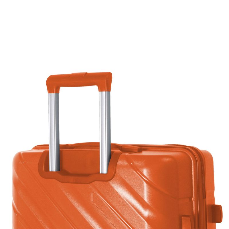 3-Piece Luggage Sets (20", 24", 28"), Suitcase With Wheels, Hardside Suitcase With Four Spinner Wheels And Scratch-Resistant Surface, Orange_voghion.com