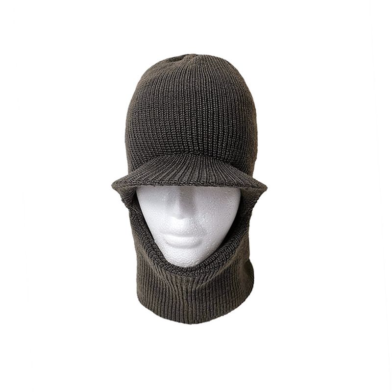 Warme, gestrickte Winter-Radmütze mit winddichtem Gehörschutz aus Wolle mit Tiger-Open-Eye-Fleecefutter und verdickter einteiliger Pullovermütze_voghion.com