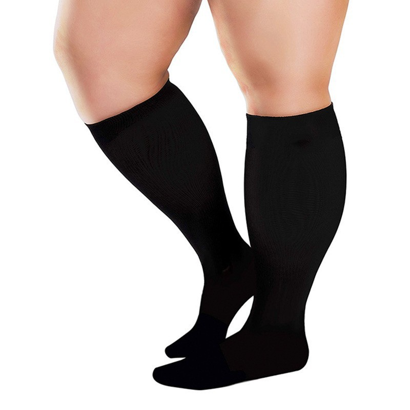 Plus Size Plus Size Pressure Socks High Elastic Fat Socks Sports Fitness Compression Socks Hot Selling Obesity Socks_voghion.com