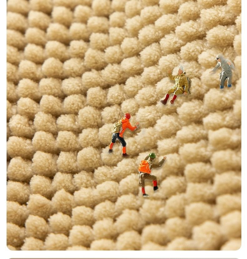 Chenille-Badezimmerteppich – Superweiche und saugfähige, rutschfeste Bodenmatte für Schlafzimmer und Badezimmer. Plüschige Mikrofaser mit schnelltrocknender Rückseite (50,8 x 76,2 cm)_voghion.com