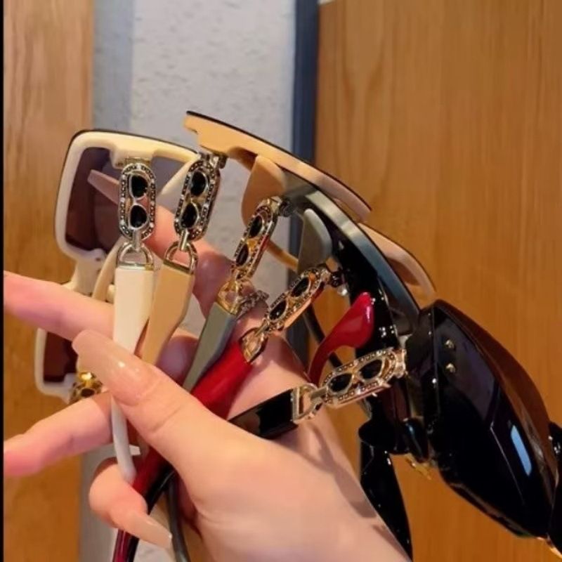 High-Definition Polarized Sunglasses For Women, Advanced Square Large Frame Sunglasses, Live Streaming Same_voghion.com