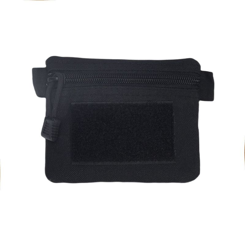 Carteira compacta e fina – Prendedor minimalista para dinheiro em tecido Oxford com bloqueio RFID (preto/cáqui/verde-exército/camuflado 1/camuflado 2) – leve e expansível_voghion.com