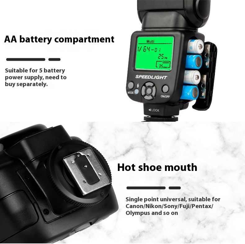 Triopo TR-950 Flash Light Universal For Canon Nikon Fujifilm Olympus 650D 550D 450D 1100D 60D 7D 5D Camera_voghion.com