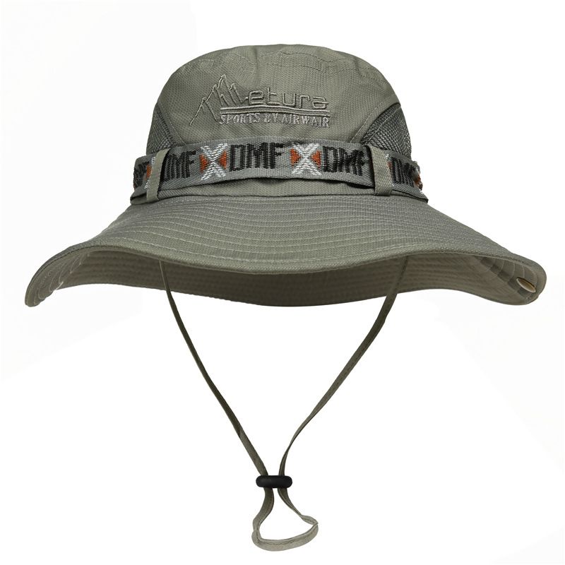 Hat outdoor fishing, fisherman men large brimmed summer hat for young people foldable to block face from the sun_voghion.com
