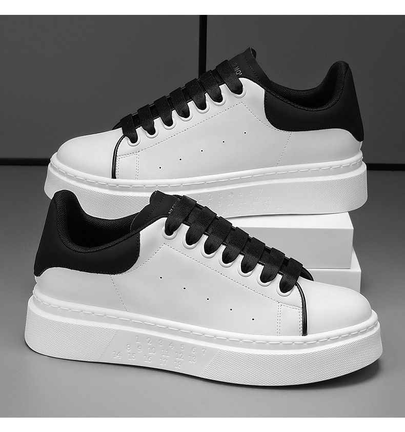Uued meeste kingad suvised hingavad klassikalised üliõpilaslinnaku slip-on mood paksud tallad suurendavad väikseid valgeid kingi_voghion.com