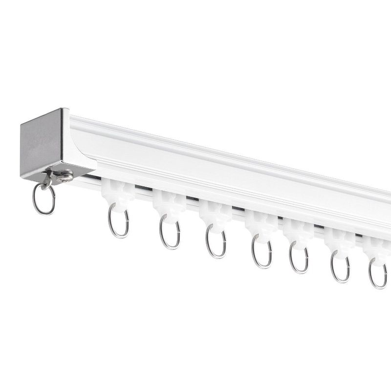 1.8 With Room Hooks Ceiling 5.9 Set Curtain FT Divider White Meter Track_voghion.com