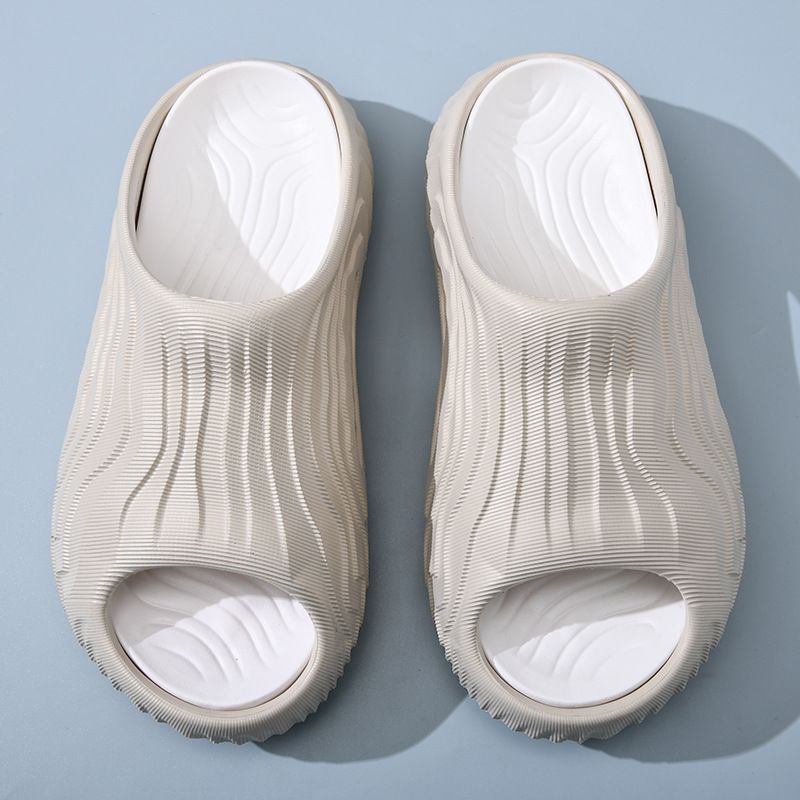 Sandali da spiaggia da uomo, con punta aperta, traspiranti e antiscivolo, con suola spessa bicolore, resistenti all'usura, in EVA per esterni_voghion.com