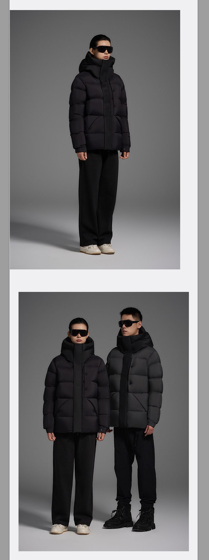 Parka com capuz de penas de ganso premium para homens - Casaco de inverno ultraquente com enchimento de 800, à prova d'água e de vento, disponível em preto fosco_voghion.com