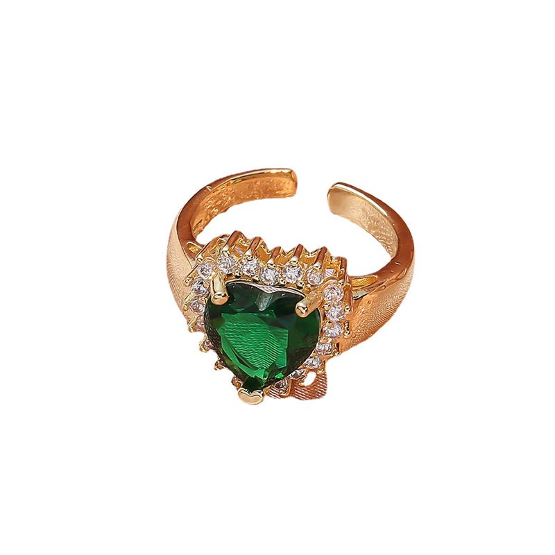 Modischer, verstellbarer offener Ring mit Diamantbesatz für Damen, trendiger und individueller Schmuck_voghion.com