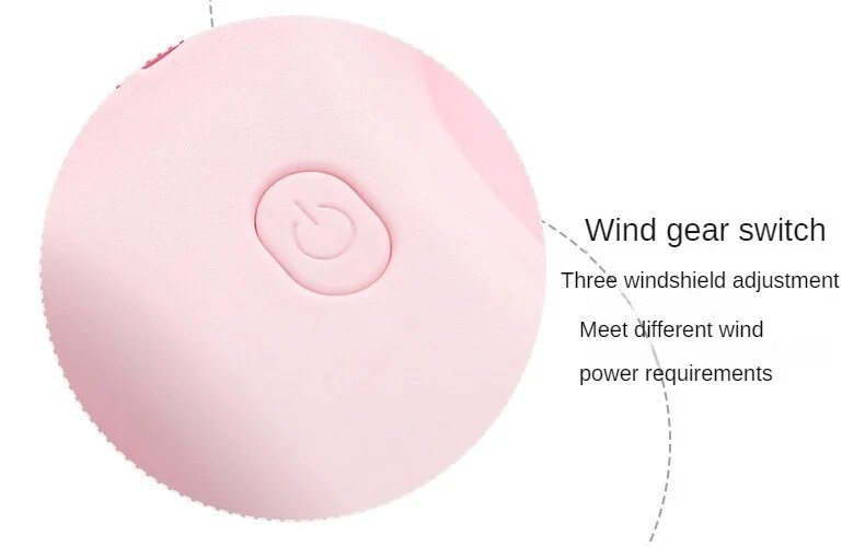 Handheld Mini Wiederaufladbare USB Fan Tasche Kleine Student Büro Desktop Tragbare_voghion.com