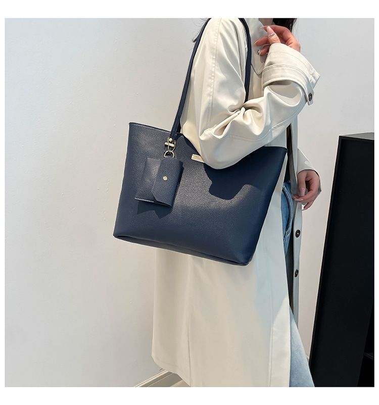 Women's Bags Combination Three Piece Large Capacity Underarm Bag New Fashion Casual Texture Commuting Women's Shoulder Tote Bag_voghion.com