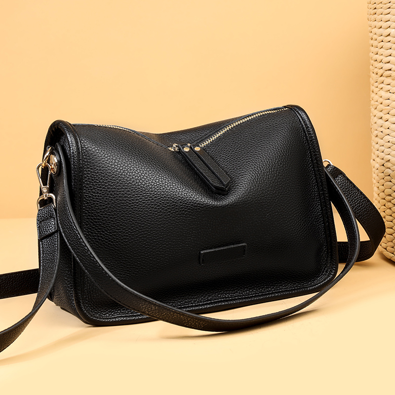 Frauen Einkaufstasche Hohe Qualität Echtes Leder frauen Schulter Umhängetasche Designer Einfarbig Rindsleder Weibliche Messenger_voghion.com