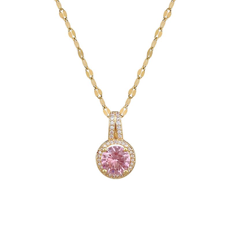 Collana con ciondolo a forma di cuore in acciaio al titanio, zircone rotondo, versatile, per donna, ideale come regalo per San Valentino, festa della mamma, compleanno, anniversario_voghion.com