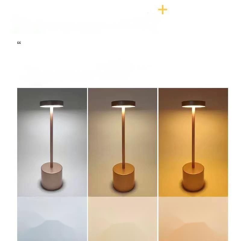 Bar e ristoranti a LED a forma di I, lampada da tavolo per camere da letto, atmosfera decorativa in metallo ricaricabile tramite USB_voghion.com
