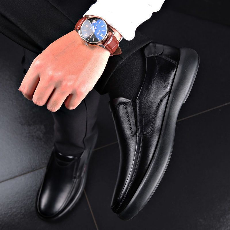 New Soft Leather Comfortable Casual Fashionable And Popular British Low Top Men's Shoes_voghion.com
