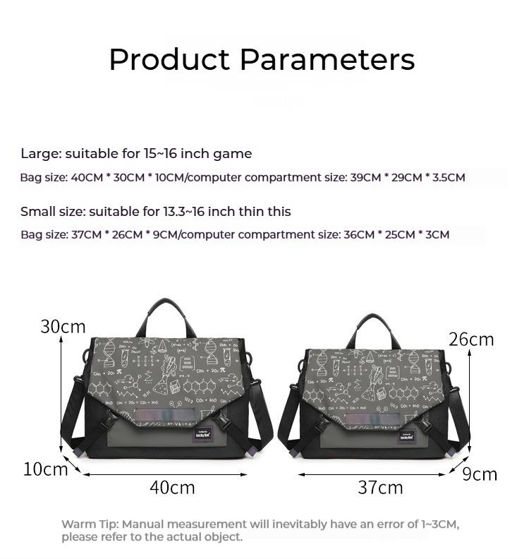 Geantă pentru laptop, geantă de mână personalizată la modă, nouă sosire, geantă de mână pentru laptop de gaming, cu un singur umăr, de mare capacitate. Unică și plină de personalitate._voghion.com