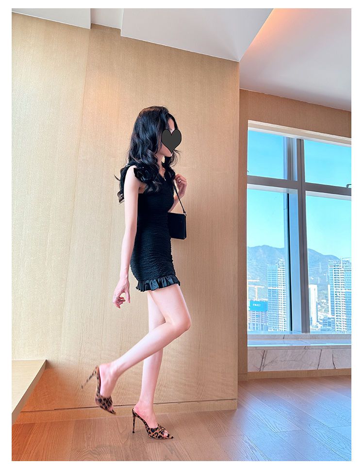 Zomerpantoffels voor dames, modieuze sandalen voor buiten, nieuwe lente- en zomerschoenen met hoge, dunne hoge hak, spitse neus, modieus en veelzijdig_voghion.com