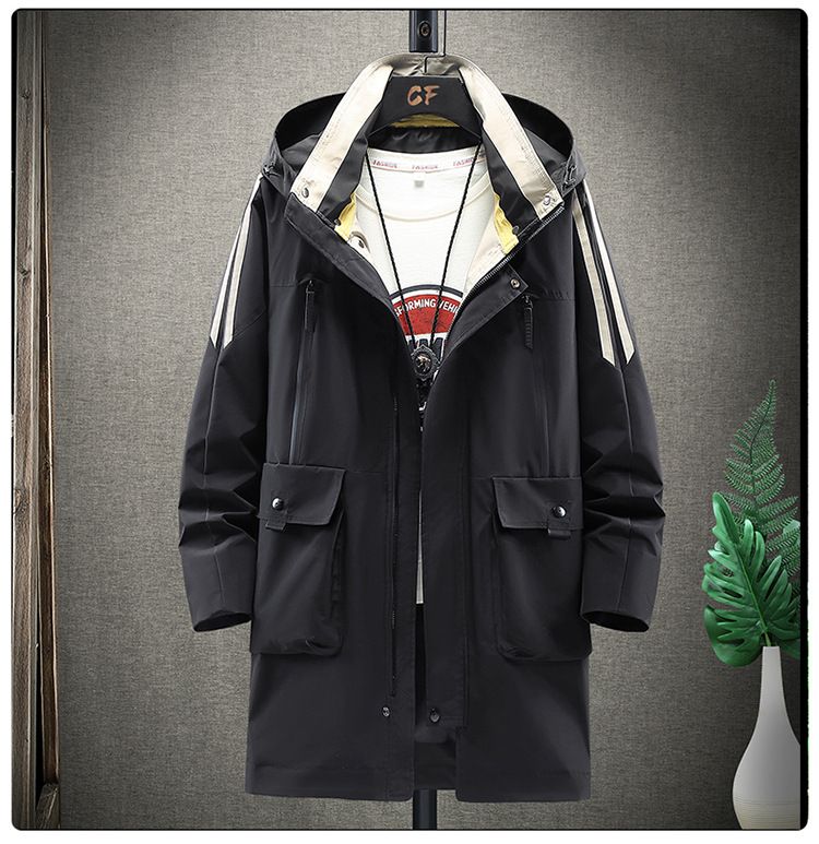 "Langer Trenchcoat für Herren in Übergröße – Schlankmachende und stylische Oversize-Oberbekleidung für große und lange Größen (3XL-10XL)"_voghion.com