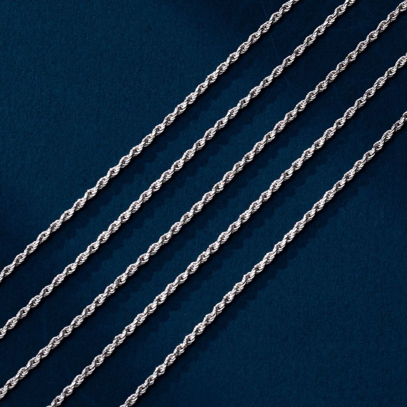 S925 Sterling Silver Rope Chain Bracelet With Cubic Zirconia - Minimalist Square Link Design For Women, Elegant & Versatile Jewelry Gift_voghion.com