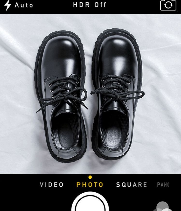 Casual Leather For Men And Women 2023 New Arrival Thick Sole Height Increasing Derby Couple Commuter's All-Matching_voghion.com