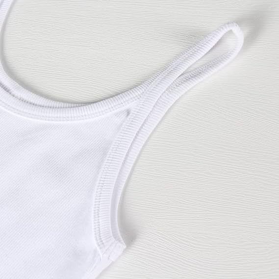 Abbigliamento da donna Canottiere estive Le ragazze più sexy indossano canottiere sottili con ombelico esposto in seta di latte_voghion.com