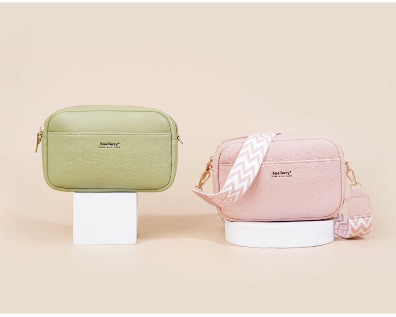 Women's Bags New Women's Bags Solid Color Large Capacity Zipper Shoulder Messenger Bag Female PU Small Square Bag_voghion.com