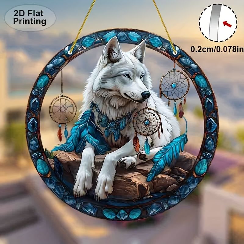 kurt Dreamcatcher Akrilik Duvar Sanatı Mavi Tüyler ve Boncuklar. Yatak Odası/Oturma Odası/Dış Mekan Dekoru İçin Mükemmel. Kız Kardeşler/Arkadaşlar İçin Benzersiz Hediye_voghion.com