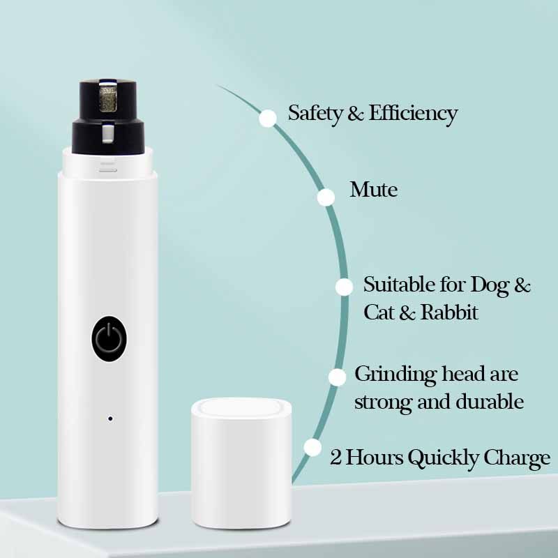 Cortaúñas para perros pequeños y grandes, con luz LED, recargable por USB, para patas de gato y mascotas._voghion.com