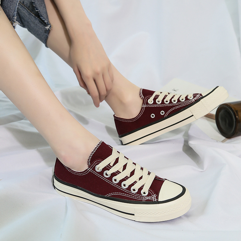 Canvas Schuhe modische und vielseitige Frauen Low Top Paar 2024 neue koreanische Version klassische Männer_voghion.com