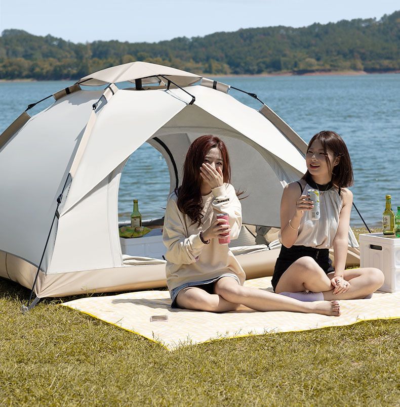 Outdoor Fully Automatic Sun Protection Windproof Quick Open Home Folding Waterproof Camping Picnic Tent For 3-4 People_voghion.com
