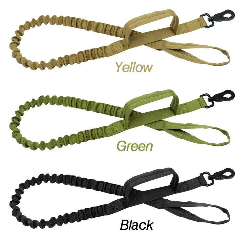 Coleira tática retrátil para treinamento ao ar livre com corda para cães_voghion.com