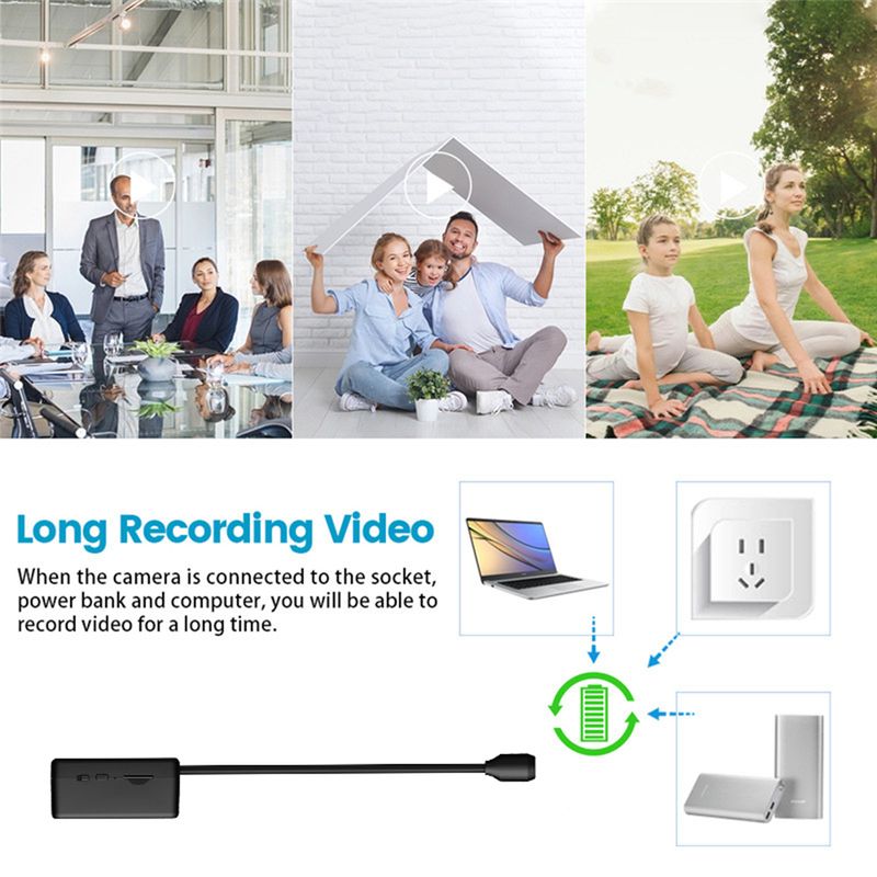 Minikamera 1080P HD Trådløs WiFi-overvåking Sikkerhetsbeskyttelse Rommonitor Videokameraer Videoovervåking Smart_voghion.com