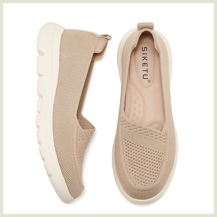 K6016-2 Neue 2025 Echtes Leder Herbst Winter Licht Kissen Nicht-slip Runde Kappe Atmungsaktive Mama Schuhe Für Frauen_voghion.com